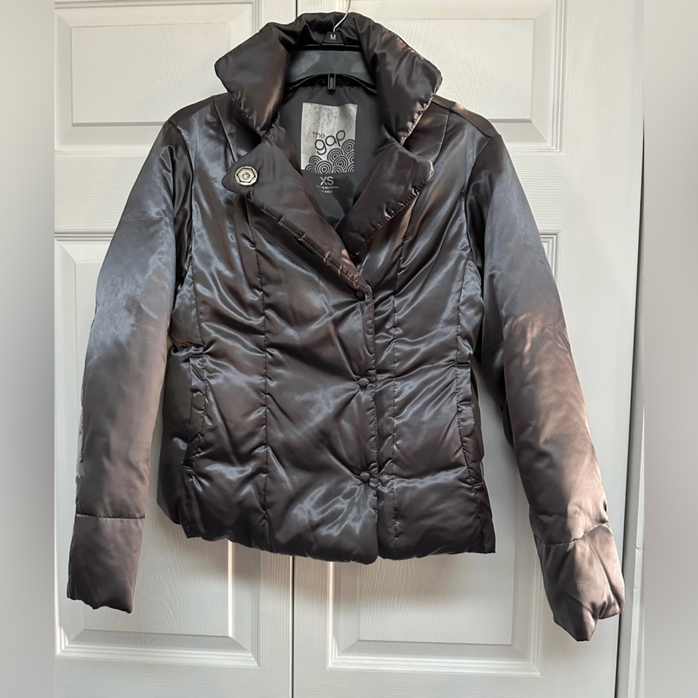 Gap Grey Puffer Jacket Size XS
